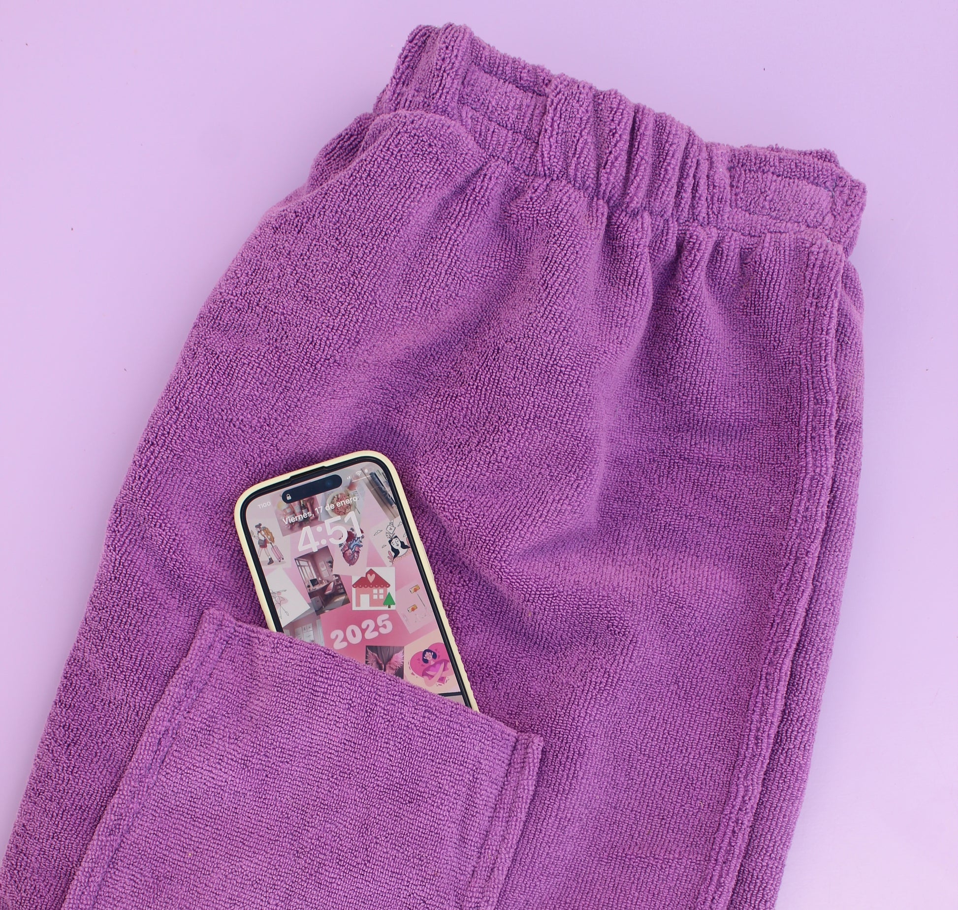 Toalla de Microfibra con Resorte y Bolsillo