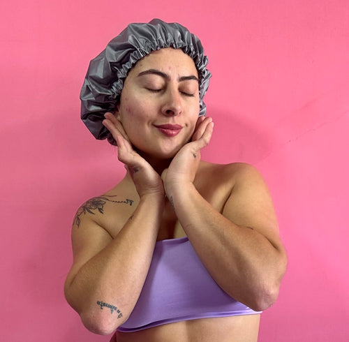 Gorro de Baño Impermeable con Interior en Satín