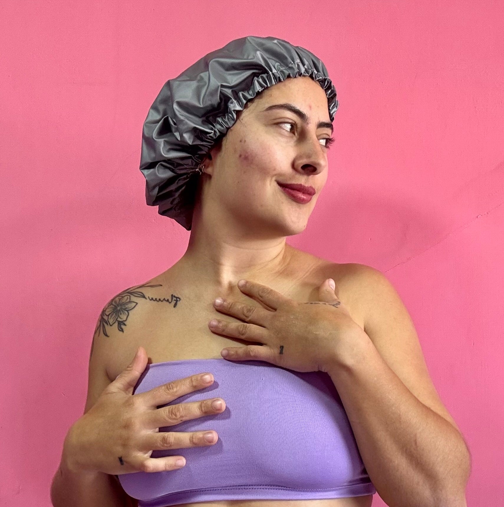 Gorro de Baño Impermeable con Interior en Satín